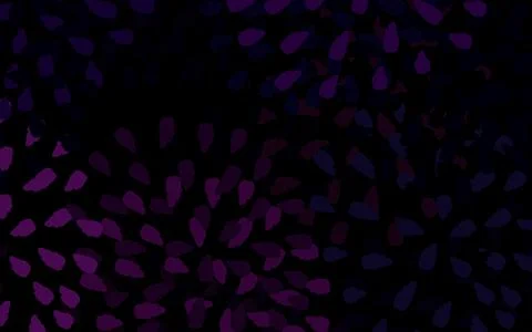 Dark Purple vector pattern with random forms. Illustrazione stock