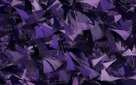 Dark Purple vector pattern with random forms. Stock Illustration