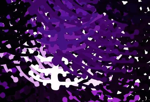 Dark Purple vector pattern with random forms. Illustrazione stock