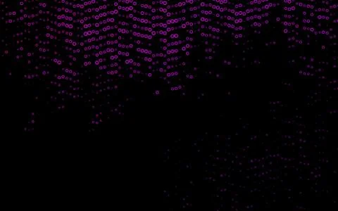 Dark Purple vector pattern with spheres. Illustrazione stock