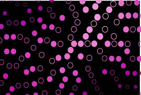 Dark Purple vector pattern with spheres. Stock Illustration