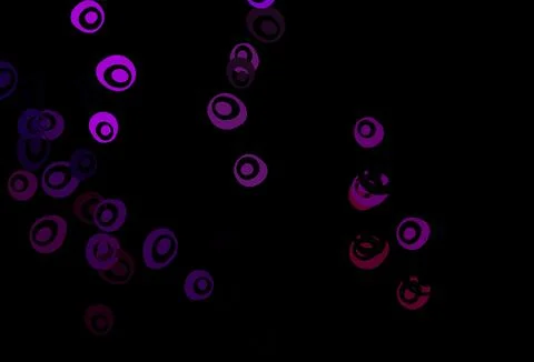 Dark Purple vector pattern with spheres. イラスト素材