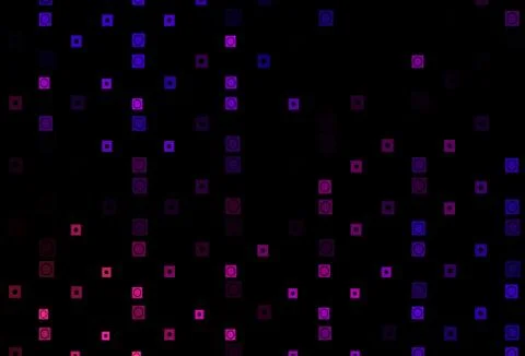 Dark Purple vector pattern in square, circular style. Stock Illustration
