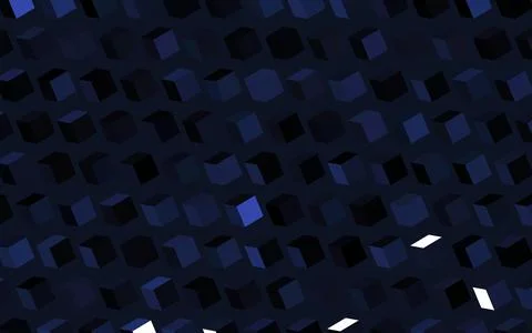 Dark Purple vector pattern in square style. Stock Illustration