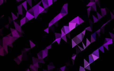 Dark Purple vector polygon abstract layout. 库存插图