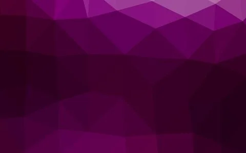 Dark Purple vector polygon abstract backdrop. Stock Illustration