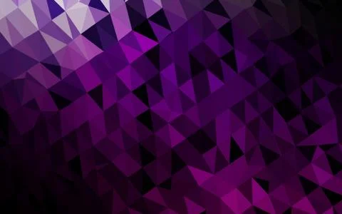 Dark Purple vector polygonal background. Stock-Illustration