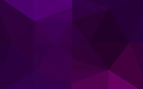 Dark Purple vector polygonal pattern. Stock Illustration