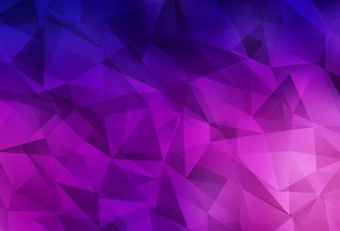 Dark Purple vector shining triangular backdrop. Stock Illustration
