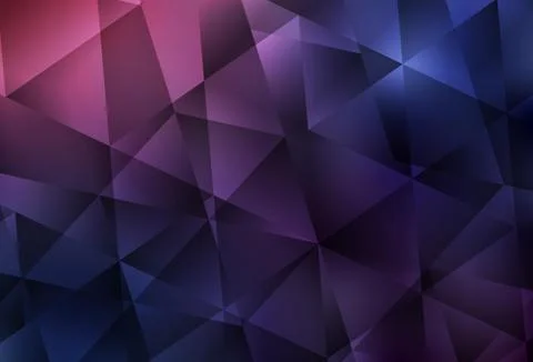 Dark Purple vector shining triangular backdrop. Stock Illustration