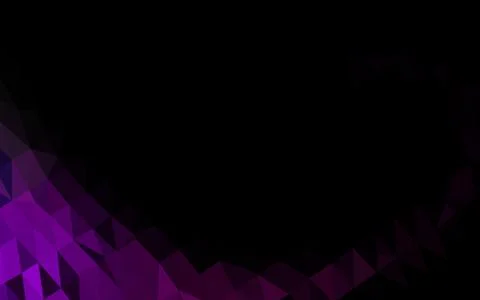 Dark Purple vector shining triangular template. Stock Illustration