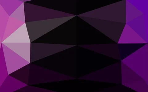 Dark Purple vector shining triangular background. Illustrazione stock