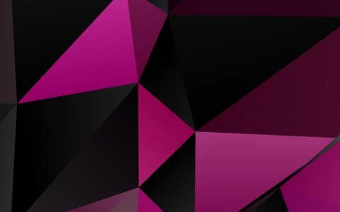 Dark Purple vector shining triangular template. Illustrazione stock
