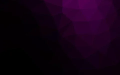 Dark Purple vector shining triangular pattern. Illustrazione stock