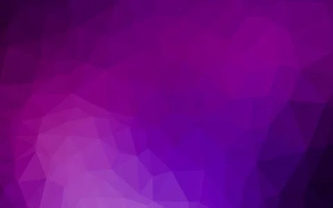 Dark Purple vector shining triangular pattern. Stockillustratie