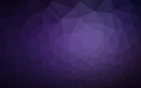 Dark Purple vector shining triangular background. Stockillustratie