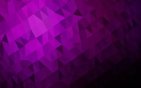 Dark Purple vector shining triangular template. Illustrazione stock