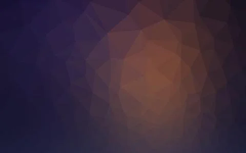 Dark Purple vector shining triangular pattern. Illustrazione stock