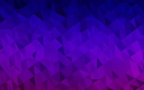 Dark Purple vector shining triangular pattern. Stockillustratie