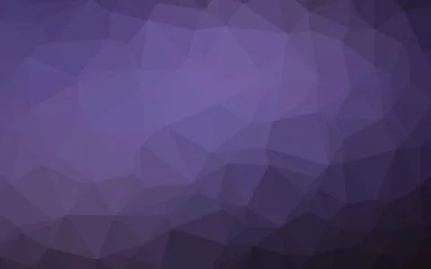 Dark Purple vector shining triangular pattern. Illustrazione stock