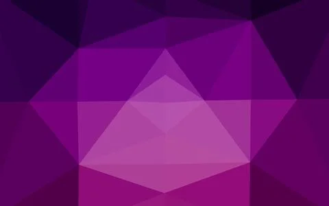 Dark Purple vector shining triangular pattern. Stockillustratie