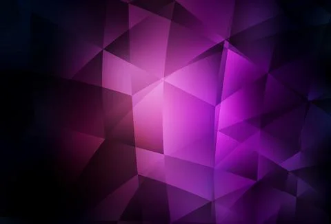 Dark Purple vector shining triangular backdrop. Stock Illustration