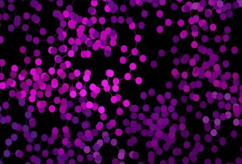 Dark Purple vector template with artificial intelligence structure. 库存插图