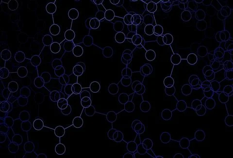 Dark Purple vector template with artificial intelligence structure. イラスト素材