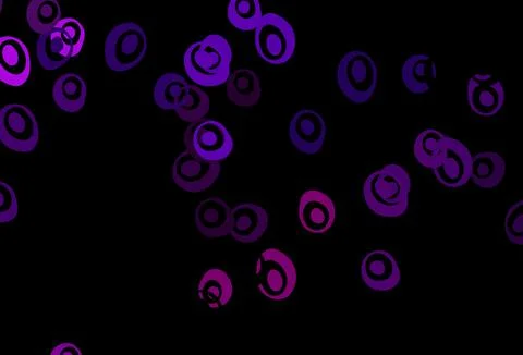 Dark Purple vector template with circles. Illustration