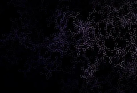 Dark Purple vector texture with artificial intelligence concept. Stock Illustration