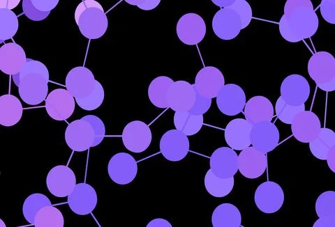 Dark Purple vector texture with artificial intelligence concept. 스톡 일러스트