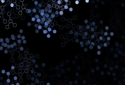 Dark Purple vector texture with artificial intelligence concept. Illustrazione stock