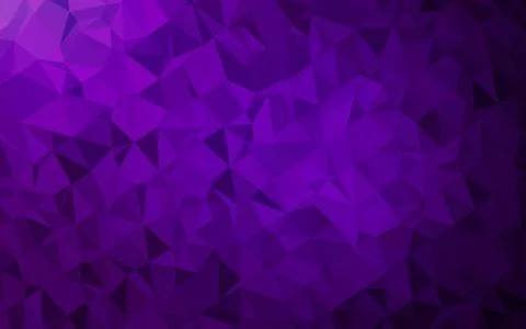 Dark Purple vector triangle mosaic template. Illustrazione stock