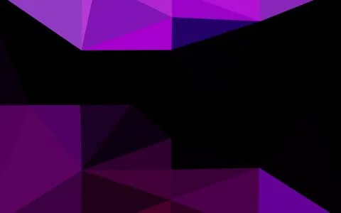 Dark Purple vector triangle mosaic template. Illustration