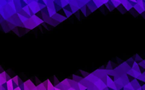Dark Purple vector triangle mosaic template. Stock Illustration