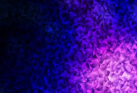 Dark Purple vector triangle mosaic texture. Stock Illustration