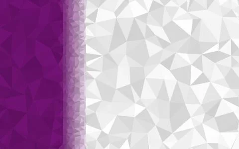 Dark Purple, White triangular low poly, Mosaic pattern Background, Vector ill Illustrazione stock