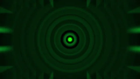 Dark radar pulse loop Stock Footage 340117334