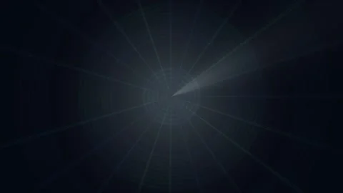 Dark radar screen with rotating sonar sweep beam seamless loop animation Video stock 347083957