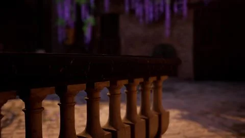 Dark Railing Close-Up Illustrazione stock