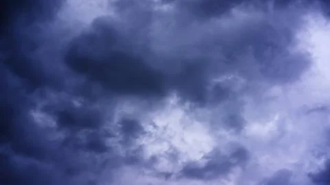 Dark rain cloud for a background. Stock Photos