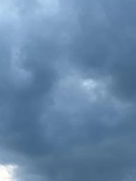 Dark Rain Clouds and Diffused Light Foto stock