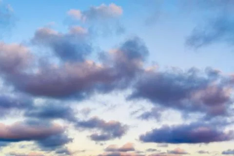 Dark rain clouds on blue sky for celestial background Fotos de archivo