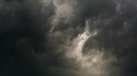 Dark rain clouds Stock Footage 44039233