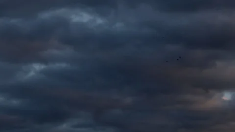 Dark Rain clouds Video stock 89542704