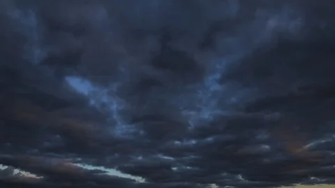 Dark Rain clouds Stock Footage 89542710