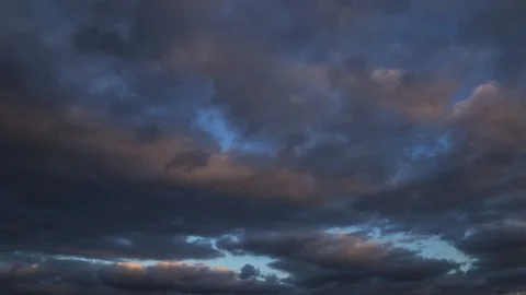 Dark Rain clouds Stock Footage 89542738