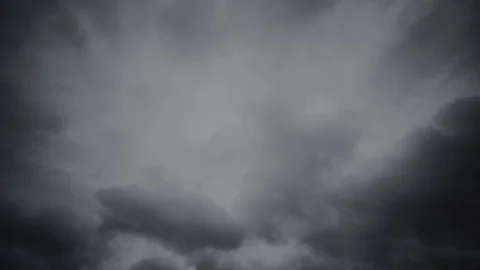 Dark Rain Clouds Moving Across The Sky Stock Footage 91712976