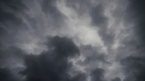 Dark Rain Clouds Moving Across The Sky Stock Footage 91713026