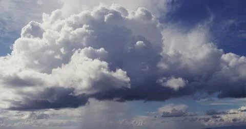 Dark rain clouds rolling through sky 5K timelapse Video stock 21476079